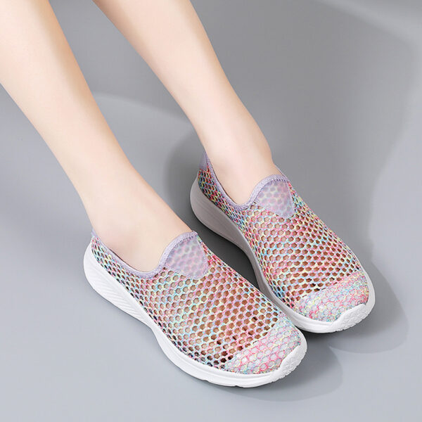 Summer Breathable Mesh Senior Walking Shoes