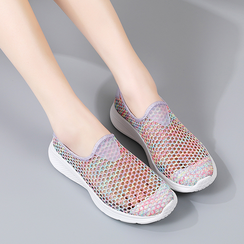 Summer Breathable Mesh Senior Walking Shoes