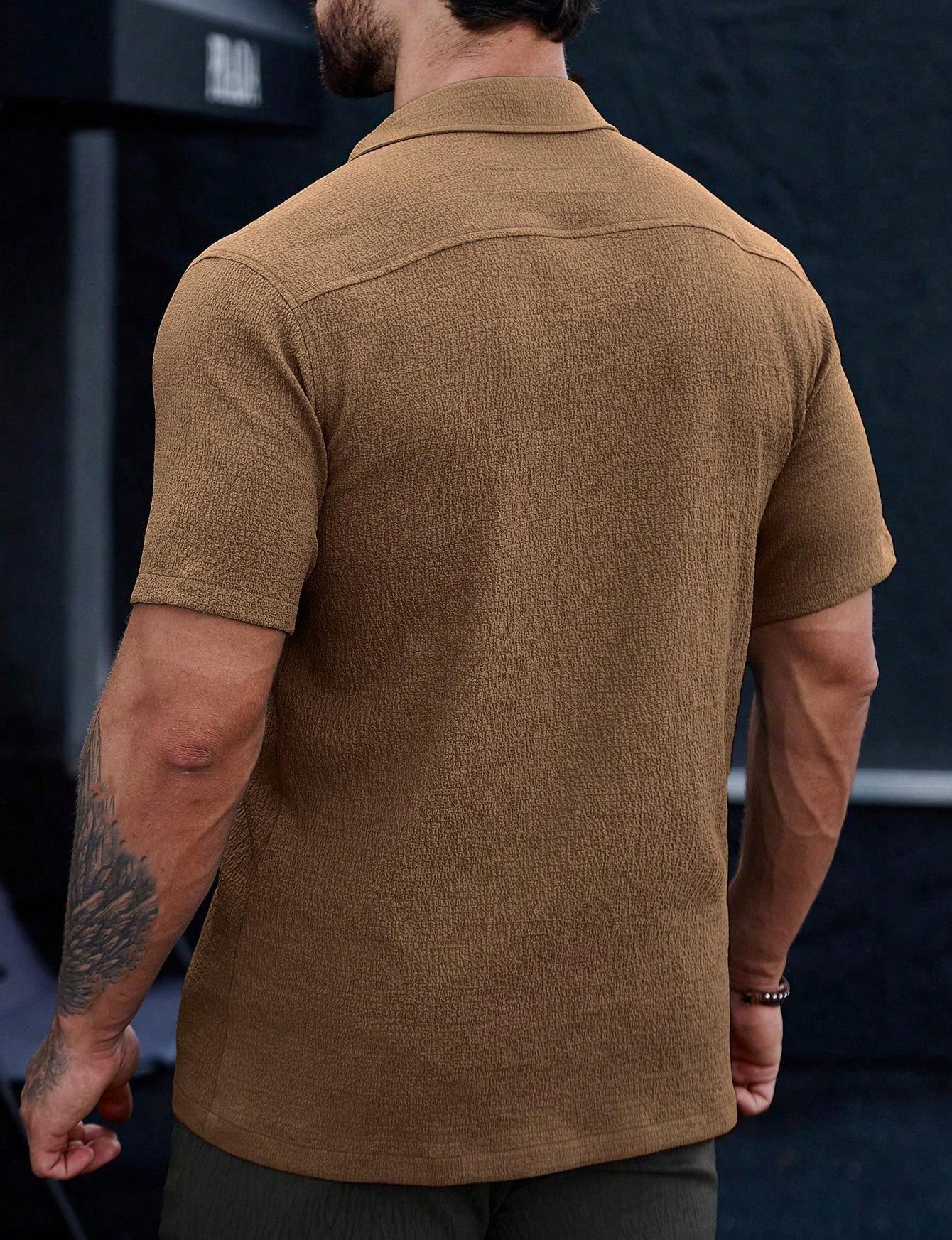 Mens Breathable Wrinkle-Resistant Versatile Semi-Formal Shirt - Image 10