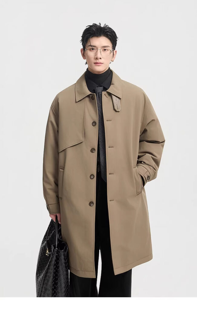 Men's Mid-Length Down Jacket For Winter
