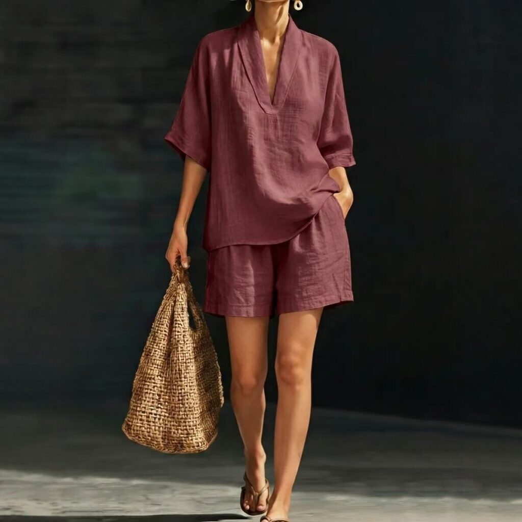 Summer Casual Loose Two-piece Set Fashionable Beach Wear