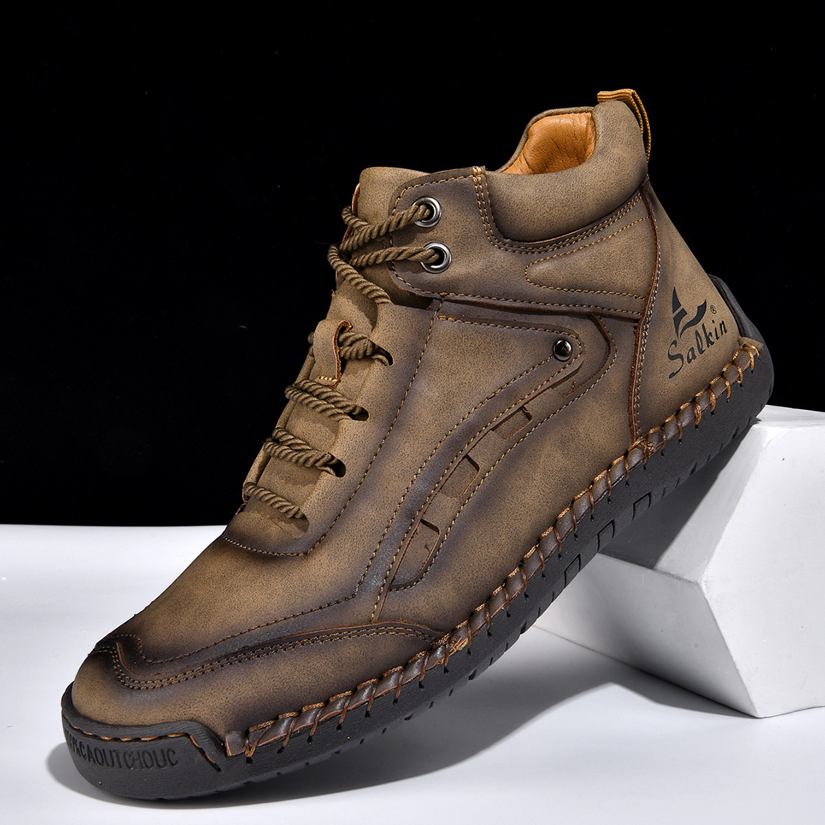 Hand-sewn Men's Casual Shoes - Image 8