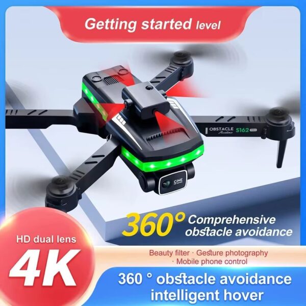 S162 4K Dual Camera Foldable Drone With 4-Way Obstacle Avoidance - Image 9