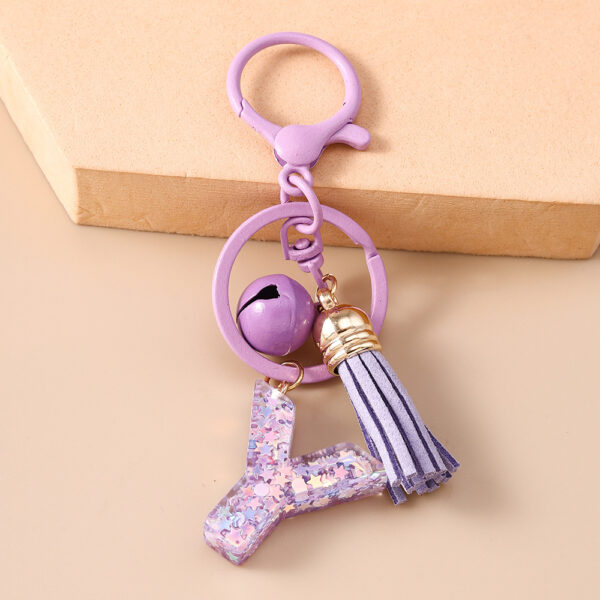 Fashionable Design Bell Tassel Keychain - Image 11