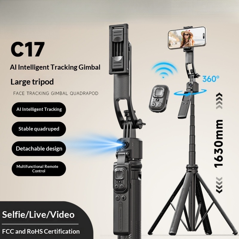C17 Smartphone Selfie Stick Smart  Stabilized Extendable Gimbal With Full Auto Mode - Image 1
