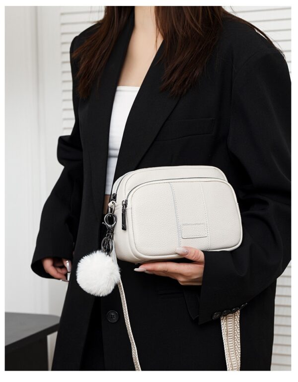 Genuine Leather Womens New Trendy Fashionable Versatile Single-shoulder Bag - Image 10