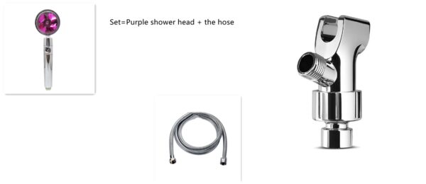 Shower Head Water Saving Flow 360 Degrees Rotating With Small Fan ABS Rain High Pressure Spray Nozzle Bathroom Accessories - Image 102