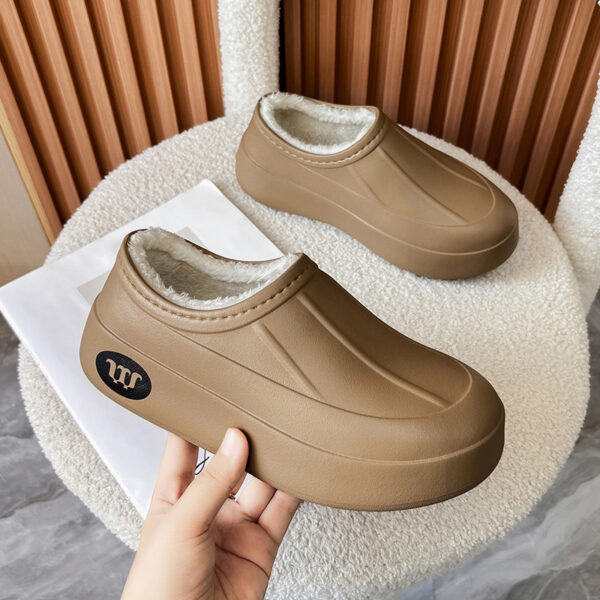 Envelope-style Warm Waterproof And Oil-resistant Slip-on Shoes - Image 44