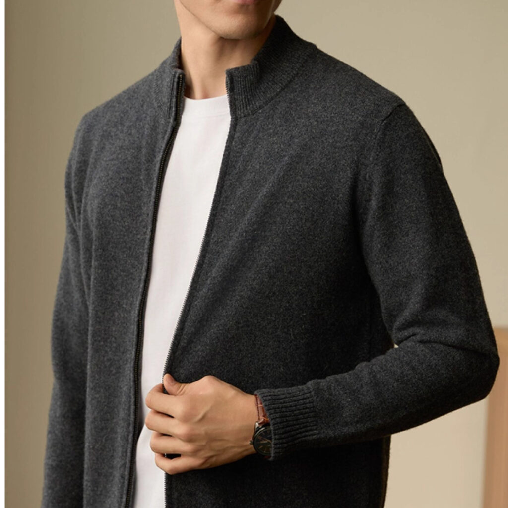 Men's AutumnWinter New Business Knitted Casual Jacket