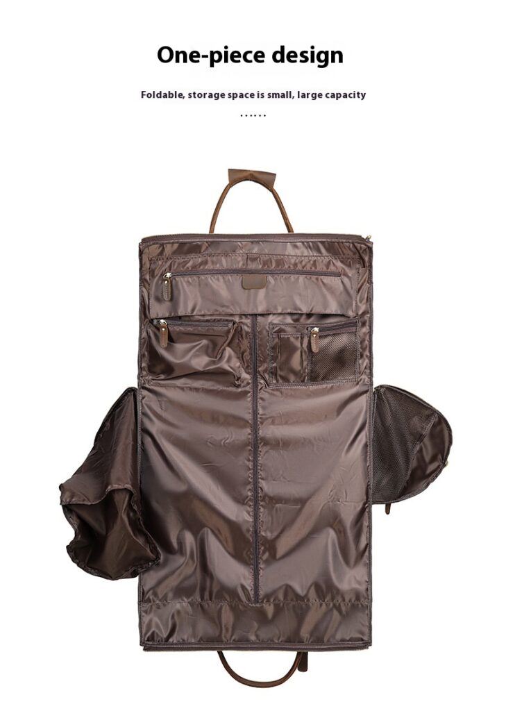Leather Handheld Portable Travel Bag