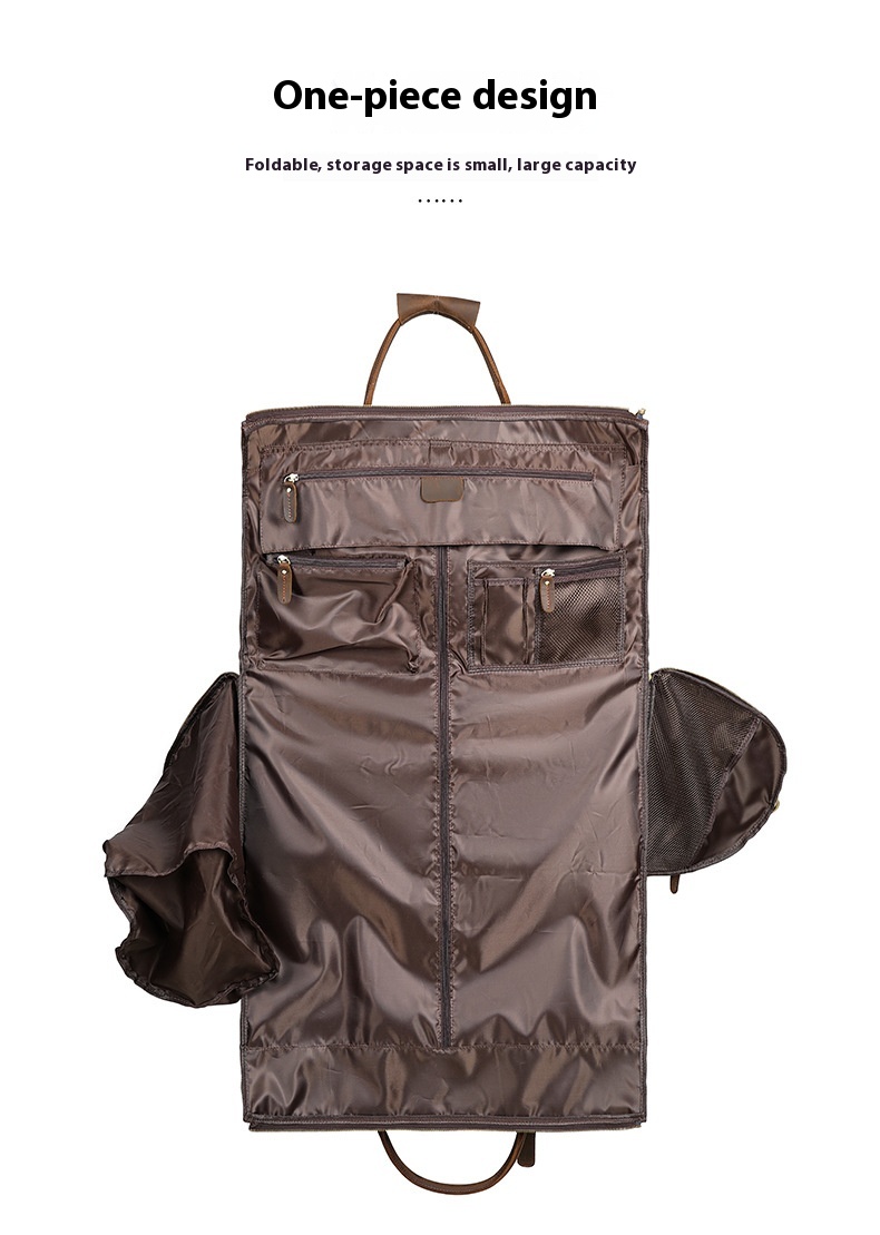 Leather Handheld Portable Travel Bag - Image 7
