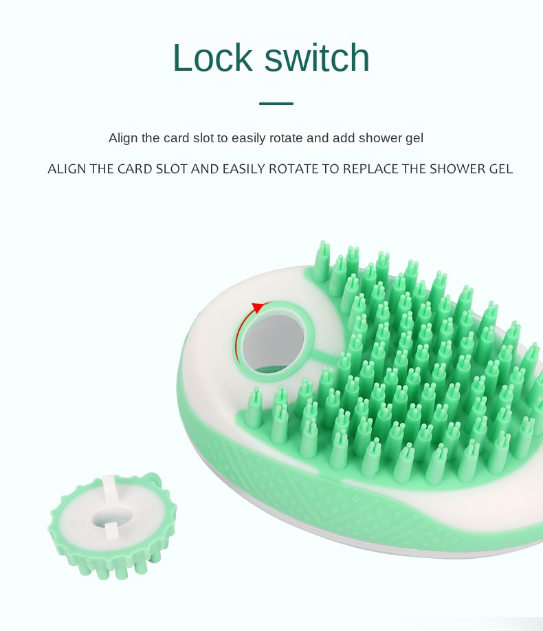 Dog Cat Bath Brush 2-in-1 Pet SPA Massage Comb Soft Silicone Pets Shower Hair Grooming Cmob Dog Cleaning Tool Pet Products - Image 17