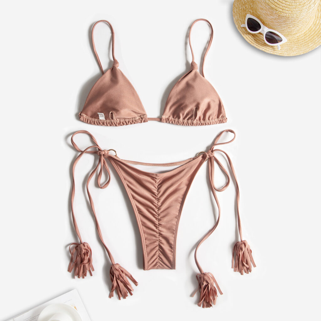 Women Swimwear Sexy Bikini Hollow Out Swimsuit Thong Biquini Cross String Bikini Set Bathing Suit Bikinis Beachwear