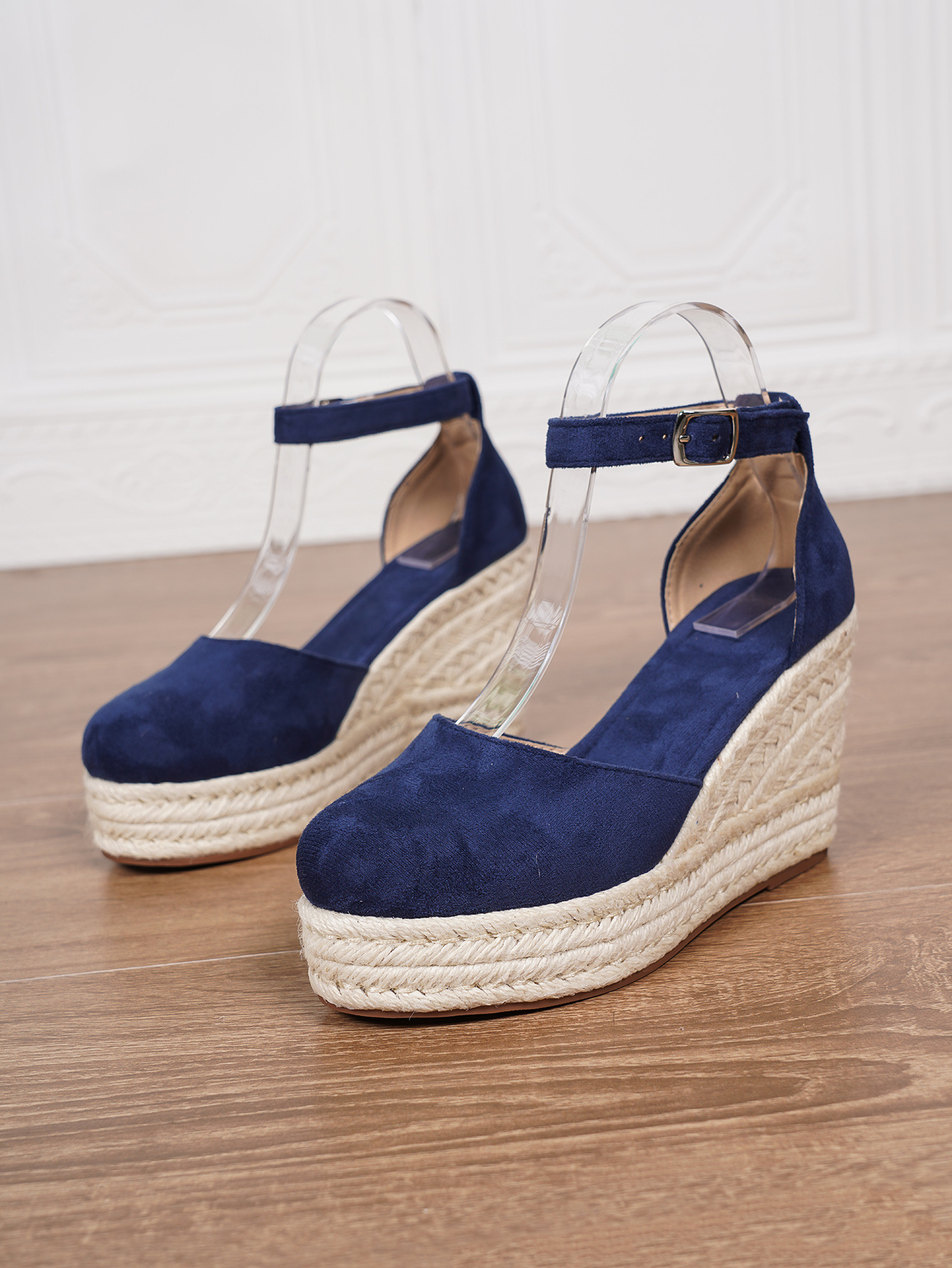 Platform Espadrille Sandals With Ankle Strap - Image 68
