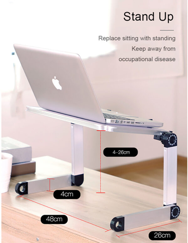 Foldable Laptop Stand Ergonomic Desk Tablet Holder - Image 8
