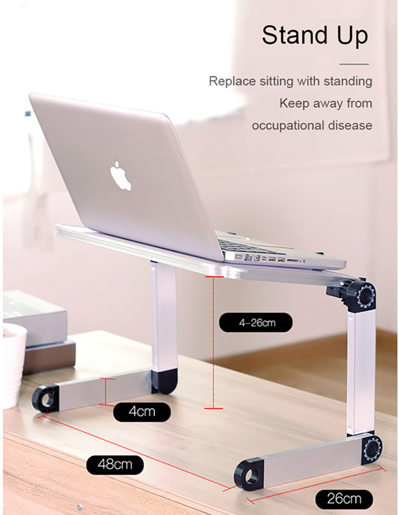 Foldable Laptop Stand Ergonomic Desk Tablet Holder - Image 8