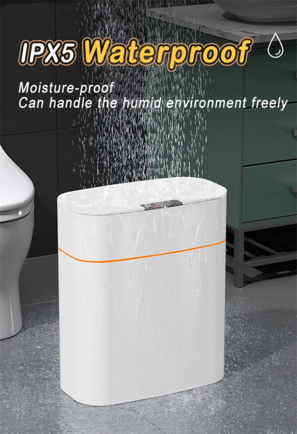 Smart Trash Can With Lid For Bedroom And Living Room Kitchen Storage Box Trash Can Induction Small Car Box Automatic Smart Dustbin Smart Trash Bin - Image 14