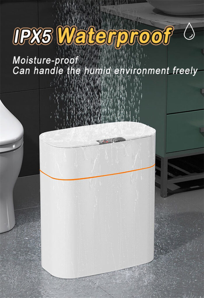 Smart Trash Can With Lid For Bedroom And Living Room Kitchen Storage Box Trash Can Induction Small Car Box Automatic Smart Dustbin Smart Trash Bin