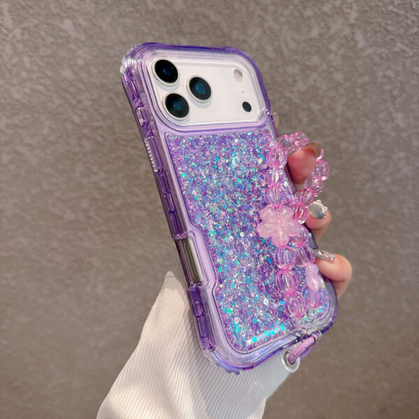 South American-style Slimming Phone Case With 3-in-1 Glitter Epoxy Drop-proof Design And A Matching Bracelet - Image 22