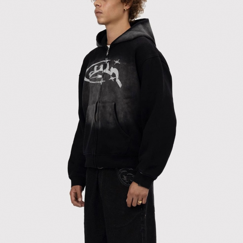 New Hooded Letter-print Top - Image 1