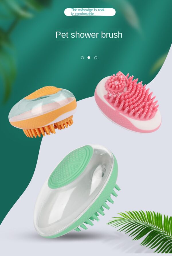 Dog Cat Bath Brush 2-in-1 Pet SPA Massage Comb Soft Silicone Pets Shower Hair Grooming Cmob Dog Cleaning Tool Pet Products - Image 24