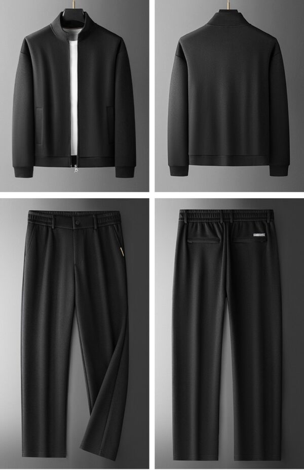 Men's Fashion Casual Stand-Collar Sweatshirt Sports Suit - Image 7