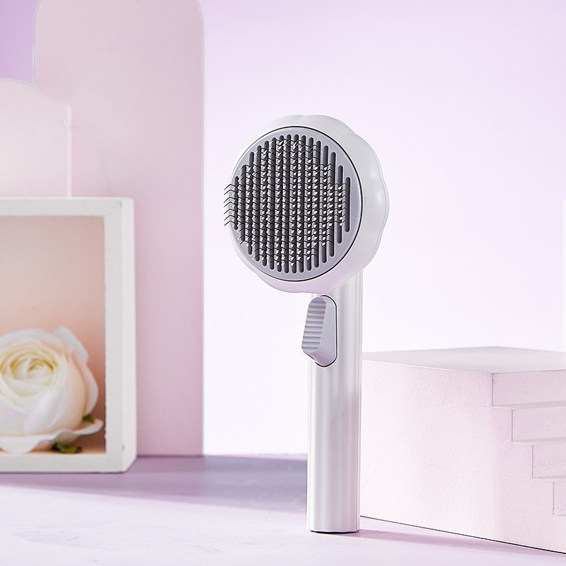 New Pet Cat Brush Hot Selling Hand-held Steel Wire Self-cleaning Comb Looper For Hair Removal - Image 53