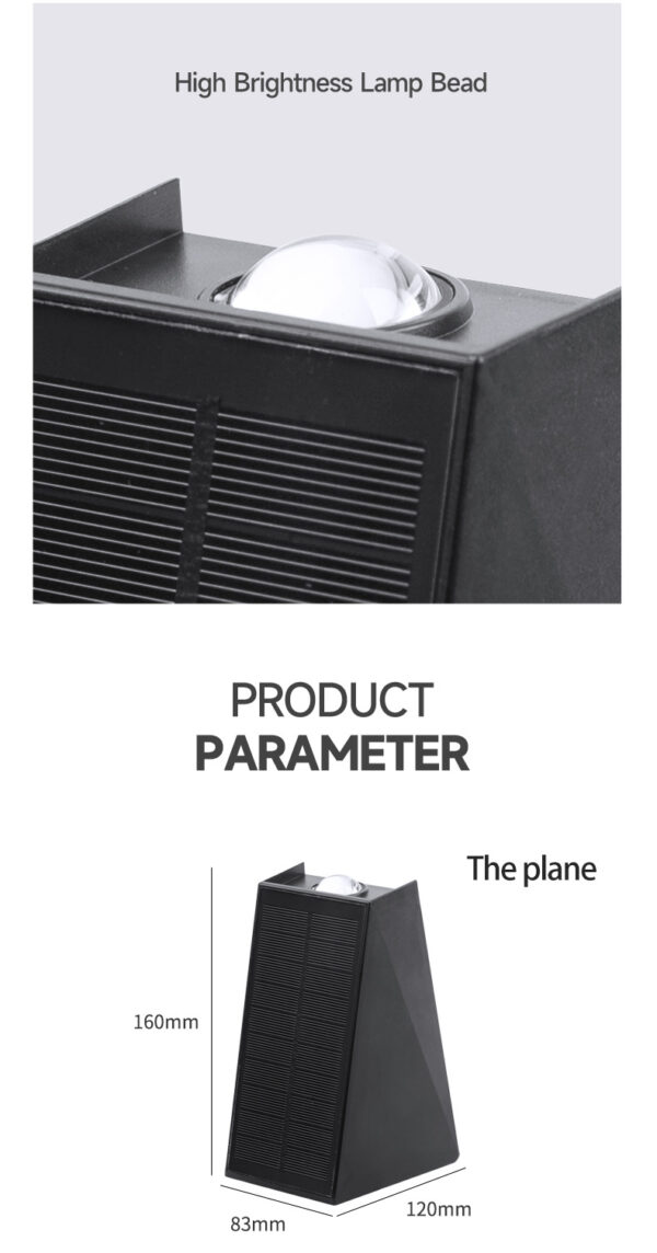 Solar Outdoor Corridor Waterproof Wall Lamp - Image 13
