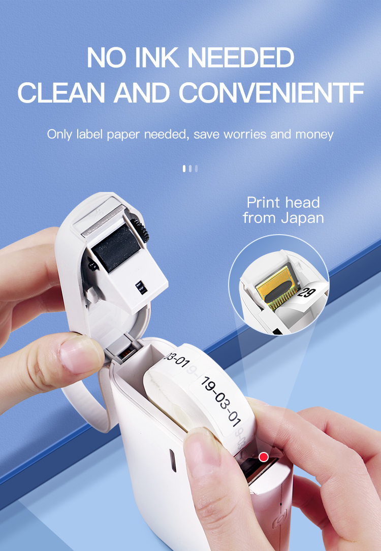 D11 Label Printer Bluetooth-compatible Household Non Drying Label Machine Fast Printing Home Use Office - Image 15