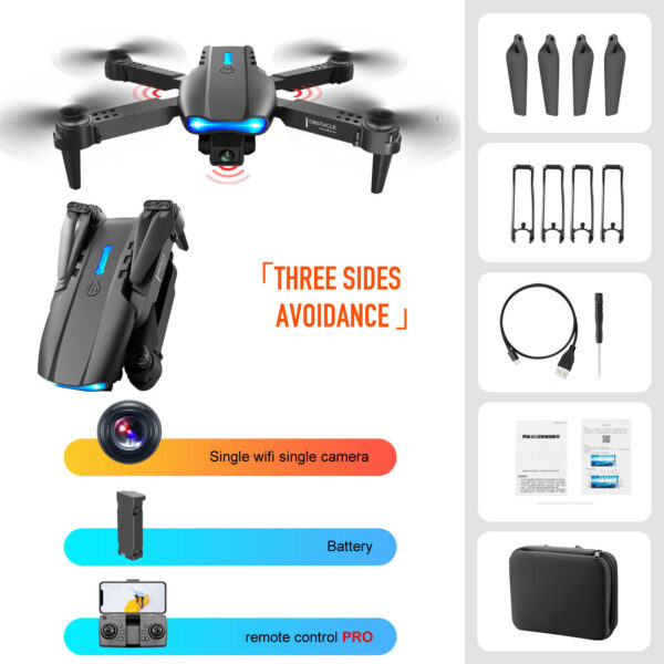 4K Dual Camera Remote Control Three-sided Obstacle Avoidance Drone - Image 15