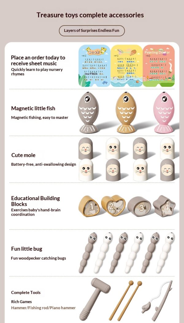 Infant And Toddler Hexahedral Educational Puzzle Toy - Image 8