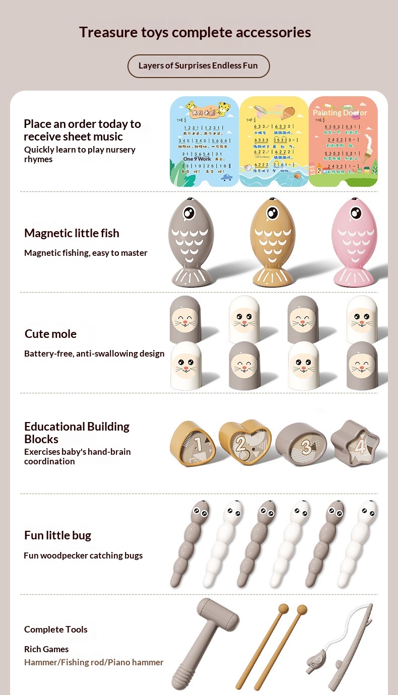Infant And Toddler Hexahedral Educational Puzzle Toy - Image 8