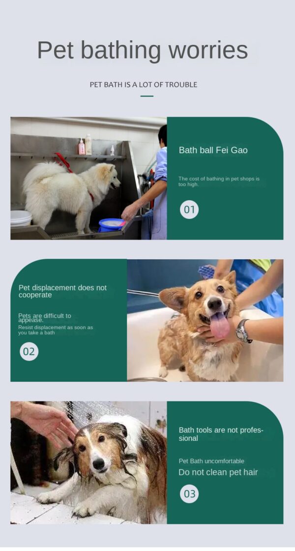 Dog Cat Bath Brush 2-in-1 Pet SPA Massage Comb Soft Silicone Pets Shower Hair Grooming Cmob Dog Cleaning Tool Pet Products - Image 18