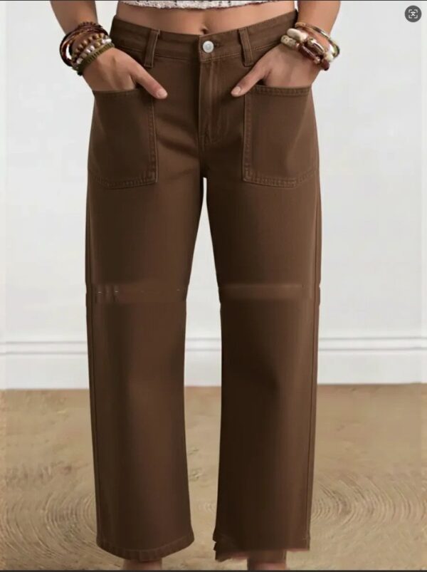 Women's Casual Solid-Color Fashionable Cotton Pants - Image 17
