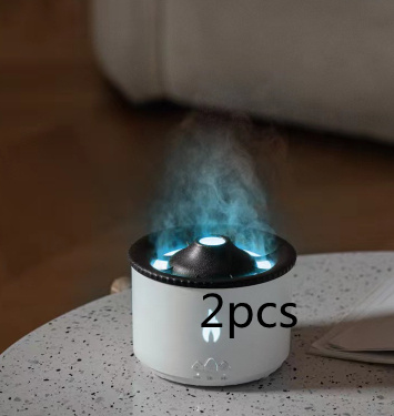 New Creative Ultrasonic Essential Oil Humidifier Volcano Aromatherapy Machine Spray Jellyfish Air Flame Humidifier Diffuser - Image 42