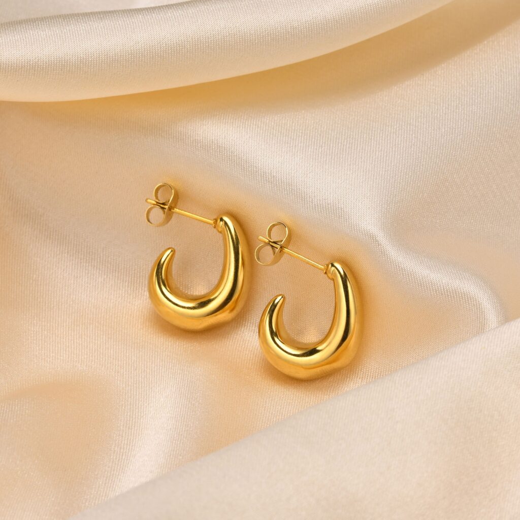 Elegant All-match Stainless Steel Earrings