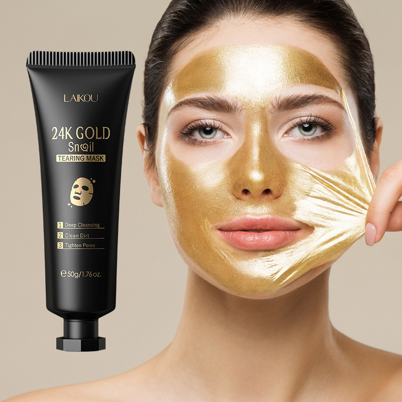 Gold Foil Snail Tear-Off Mask Hydrating - Image 1