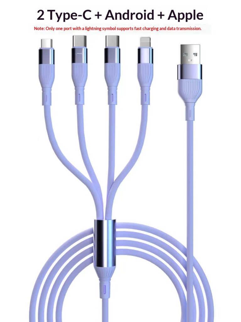 One-for-Four Fast-Charging Data Cable