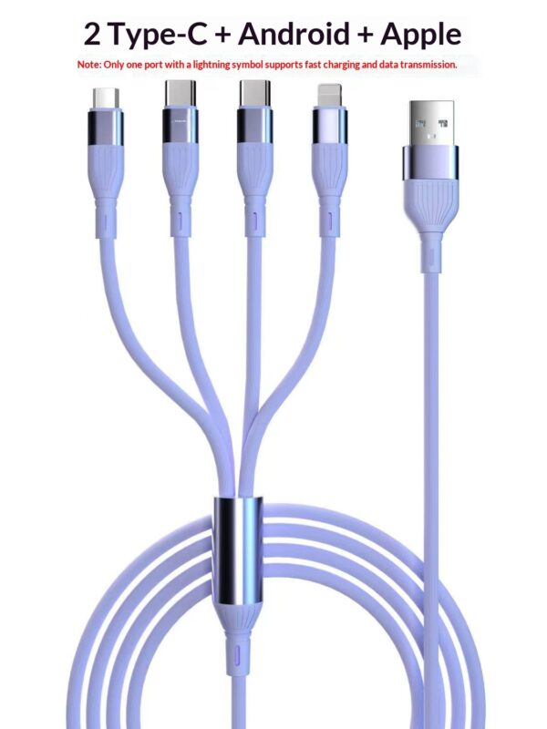 One-for-Four Fast-Charging Data Cable - Image 5