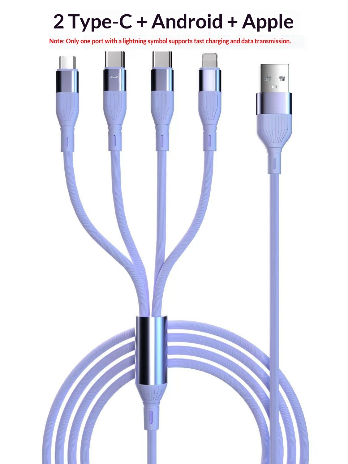 One-for-Four Fast-Charging Data Cable - Image 5
