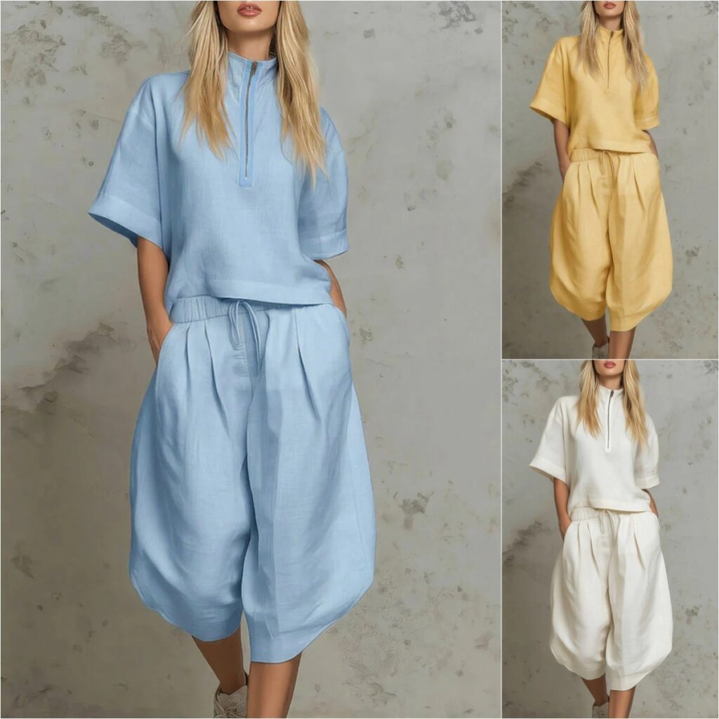 Summer Plus-Size Loose Elegant Casual Chic Youthful Fashionable Sportswear Set