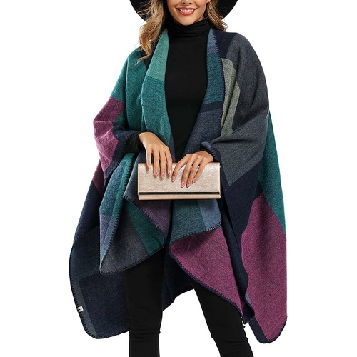 Shawl Wraps Sweater Poncho Cape Coat Christmas Gifts for Women - Image 7