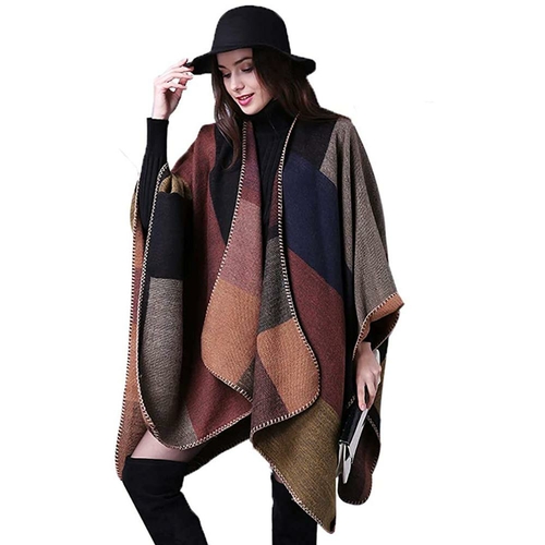 Shawl Wraps Sweater Poncho Cape Coat Christmas Gifts for Women - Image 8