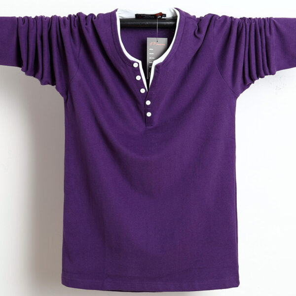 Plus fat plus long sleeve T-shirt - Image 51