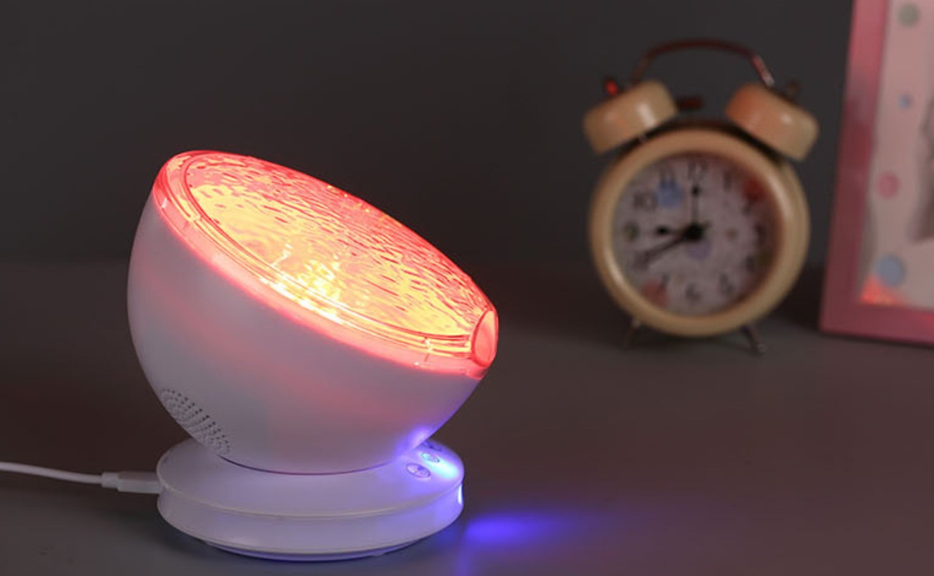 Ocean Wave Projector LED Night Light Remote Control TF Cards Music Player Speaker Aurora Projection - Image 7