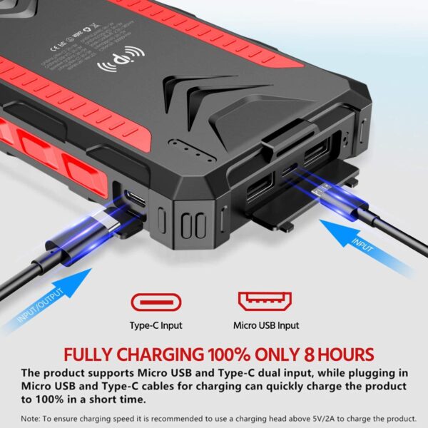 Waterproof Solar-Powered Wireless Power Bank - Image 16