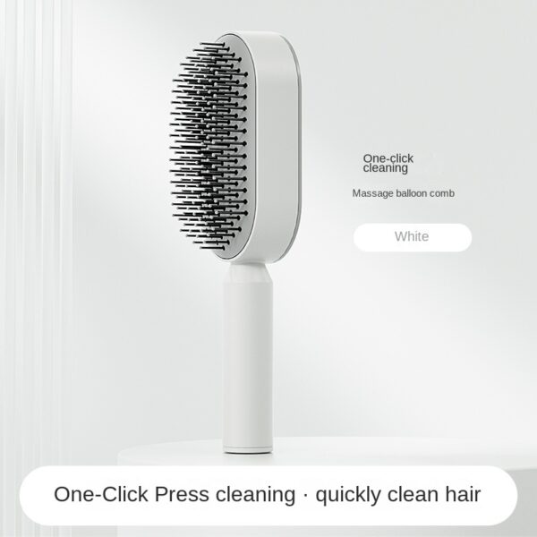 Women Fashion 3D Hair Growth Comb Hairbrush Self-Cleaning Hair Brush  Self Cleaning Hair Brush For Women Massage Scalp Promote Blood Circulation Anti Hair Loss - Image 12