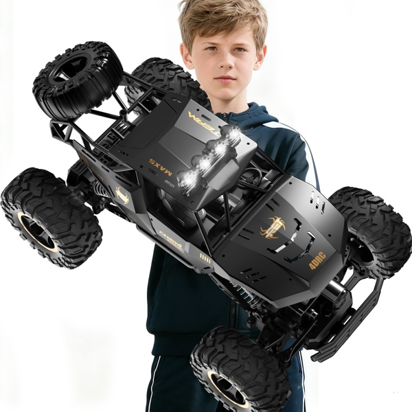 2026 2 Batteries 1-12 Rock Crawler Rechargeable Off Road Truck 4WD , Metal Shell LED Headlights RC Remote Control Off Road Car Truck,Logistics Is Randomly Sent By UPS&USPS&UNI&GOFO