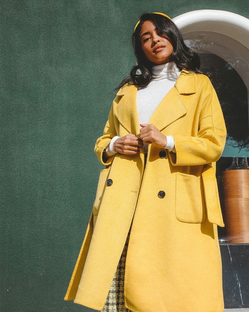 Serena Double Breasted Trench Coat - Image 4