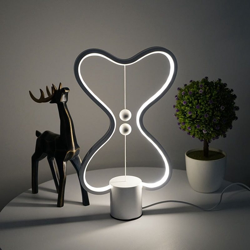 7 Colors Balance Lamp LED Night Light USB Powered Home Decor Bedroom Office Table Night Lamp Light - Image 7